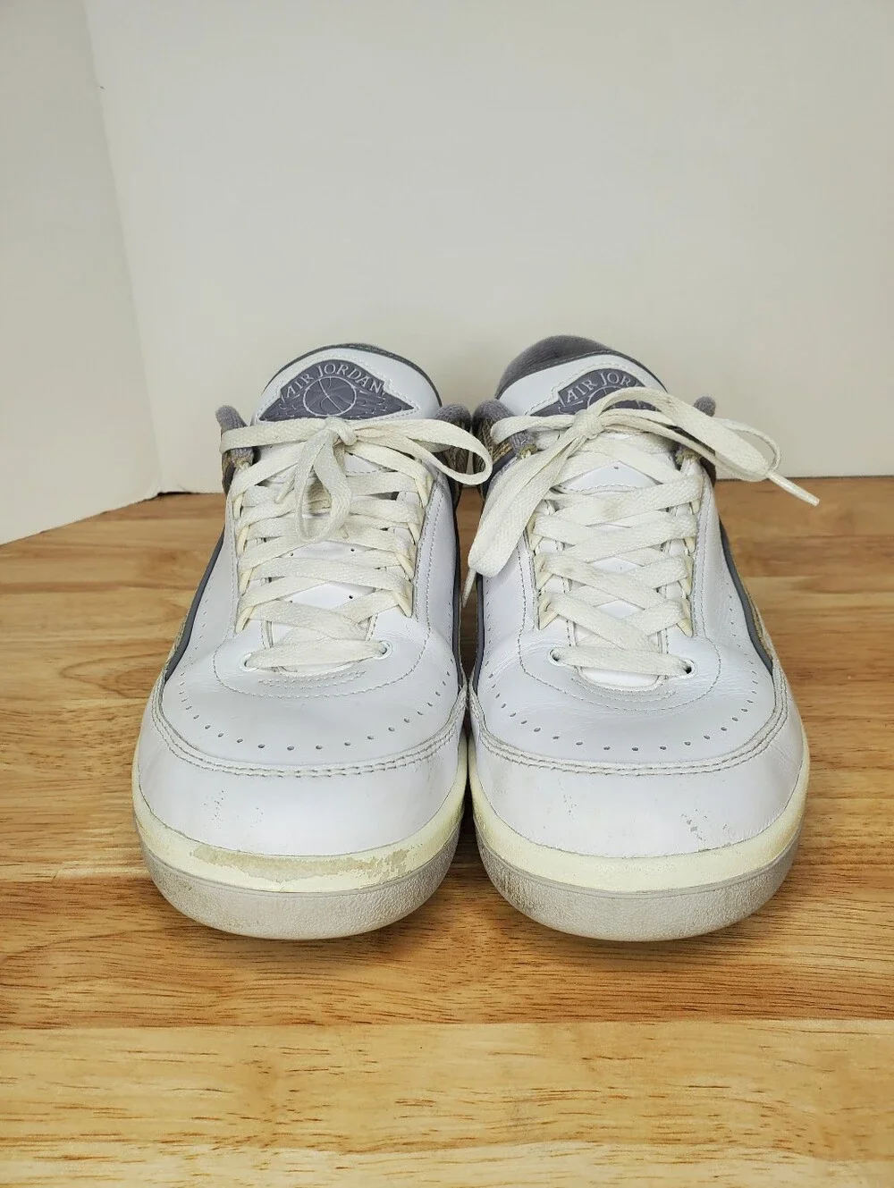 Air Jordan 2 Retro Low Python Shoes Mens Size 11 White Leather Sneakers